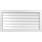 Ekena Millwork Vertical Surface Mount PVC Gable Vent w/ 2"W x 2"H , Brickmould Sill Frame, 38"W x 20"H GVPVE38X2003SN - alternate 1